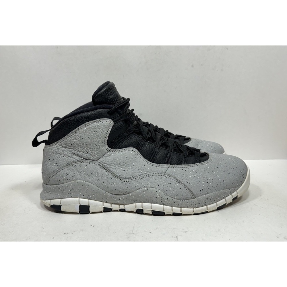 Air Jordan 10 Light Smoke Grey Cement Men's Size 15 Sneakers 310805-062 Shoes